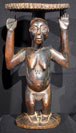 Hemba stool with female caryatid figure